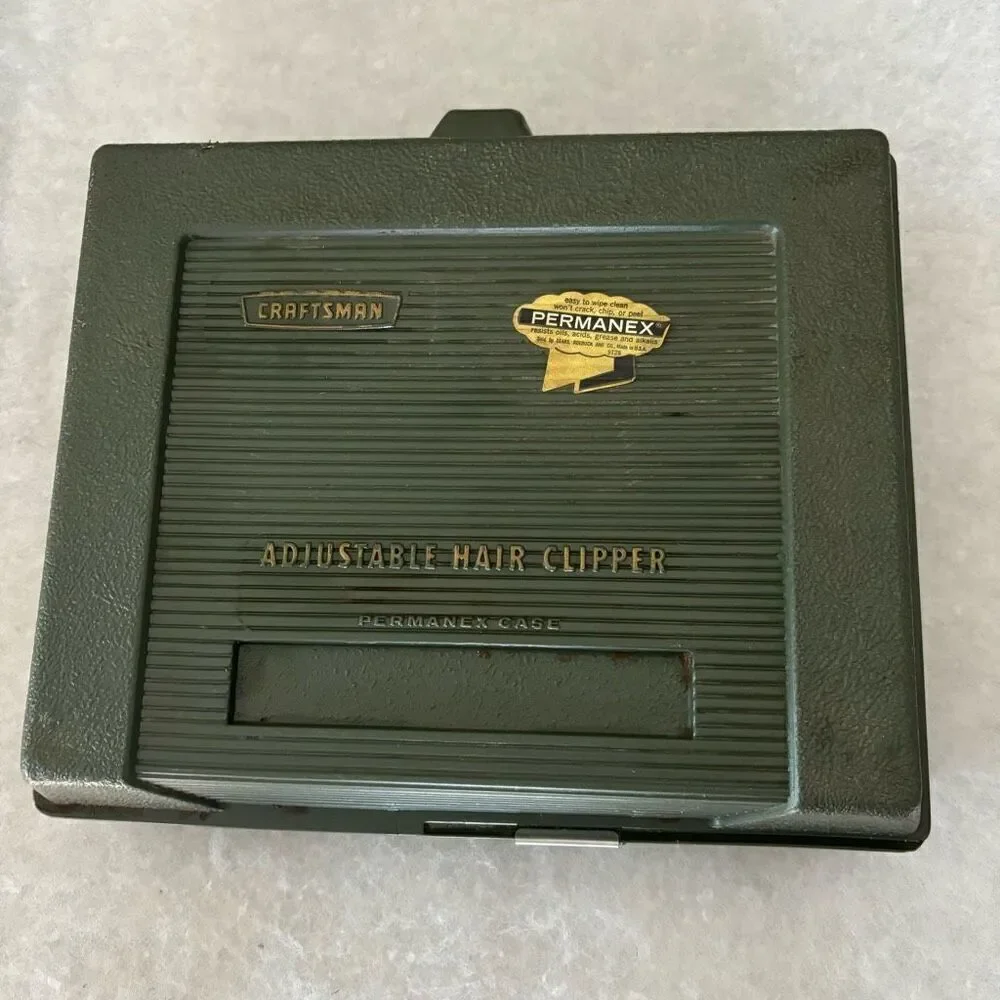 Craftsman Adjustable Hair Clipper In Permanex Case *Works*